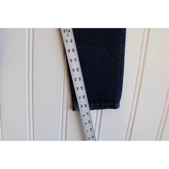 Re/done 90s Comfort Stretch High Rise Ankle Crop Dark Rinse Color Size 26 NWT - Picture 11 of 15